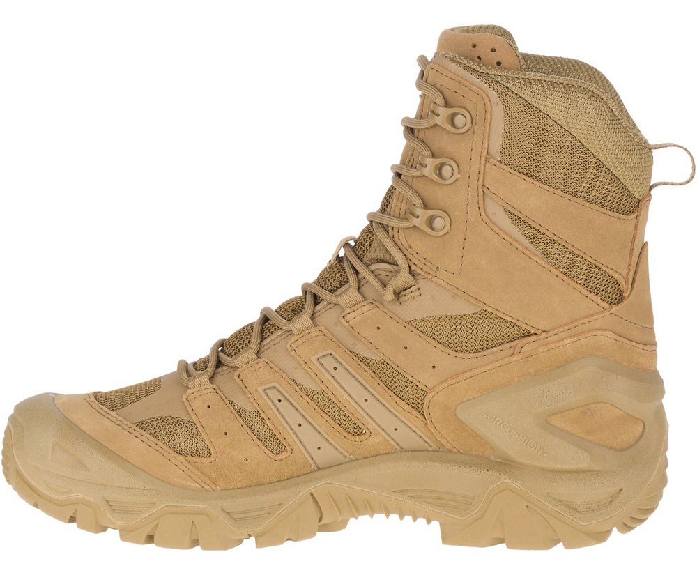 Kozaki Merrell Damskie Khaki - Strongfield Tactical 8\" Waterproof - 740135-ZTE